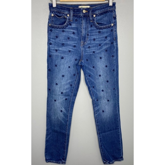 MADEWELL High Rise Beaded Slim Boy Jean - Picture 2 of 10